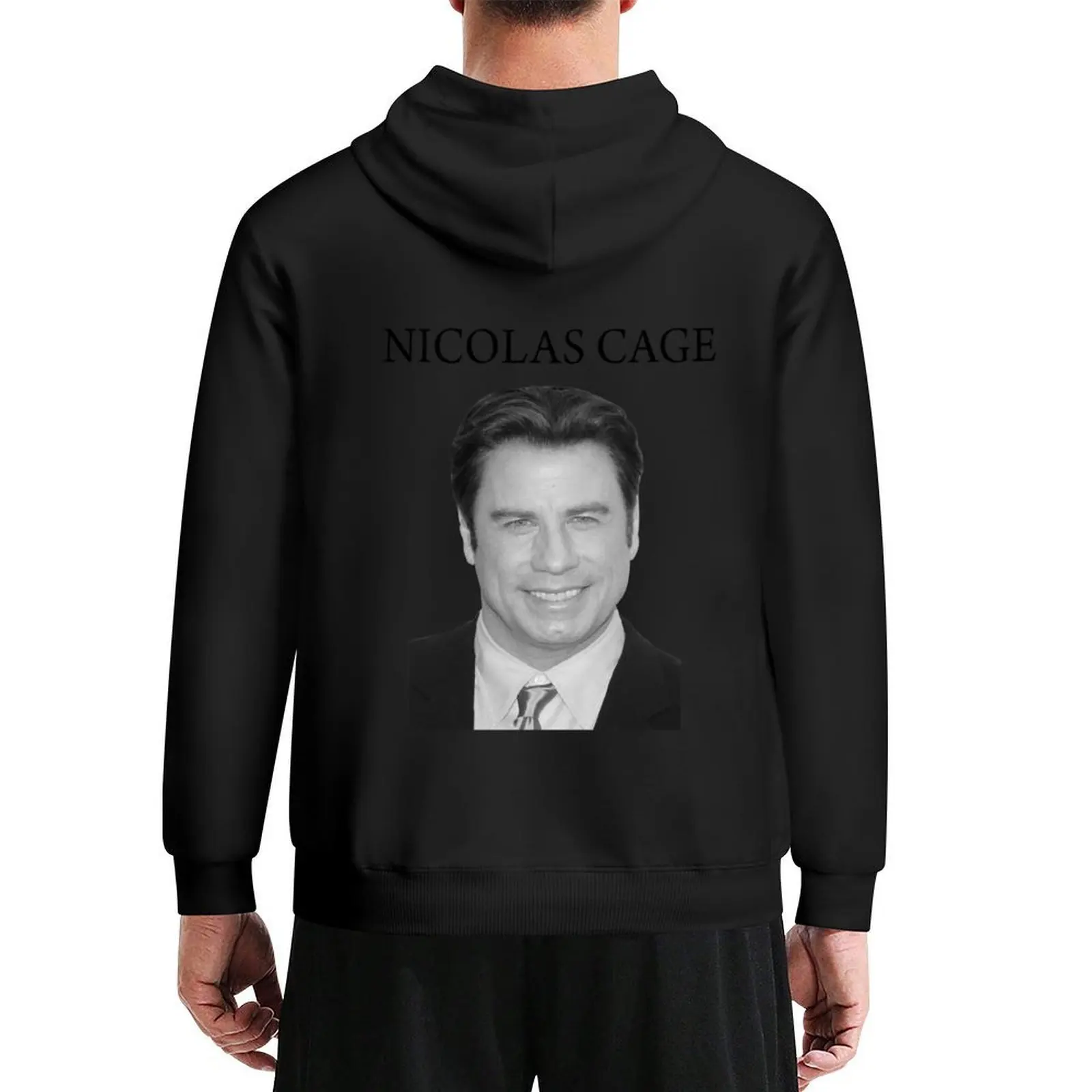 

Nicolas Cage John Travolta Faceoff Hoodie men's sweat-shirt autumn new products men's autumn clothes hoodie man