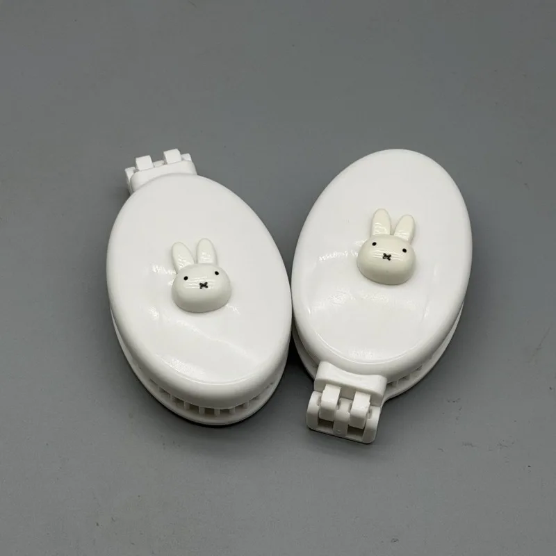 Simple Miffy Rabbit Sweet Cute Creative Cartoon Pattern Peripheral Fashionable Small Portable Folding Mirror Massage Airbag Comb view 5
