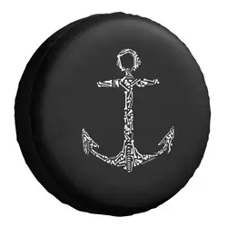 Marine Anchor Made Of Bones Spare Tire Cover for Suzuki Mitsubish Custom Nautical Car Wheel Covers 14