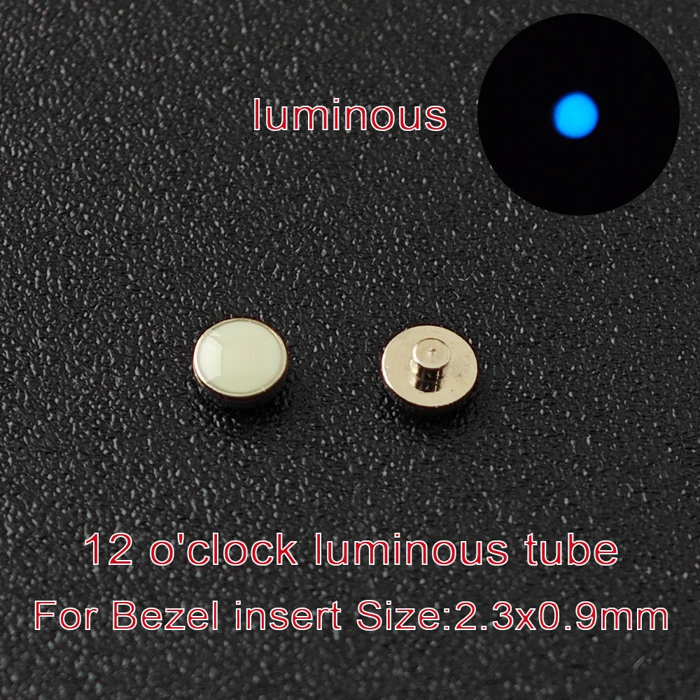 Lume PIP ที่12สำหรับฝาเซรามิกใส่ชิ้นส่วนนาฬิกาสีเขียวสีฟ้าส่องสว่างและอะไหล่ทดแทน