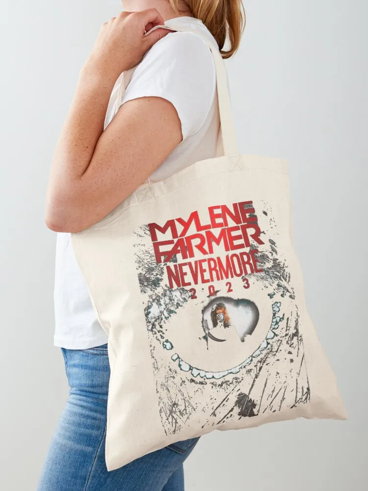 

mylene farmer nevermore, Mylene Farmer, Mylene Farmer 2023, mylène farmer 2022 Tote Bag Large bags for women Fabric bag