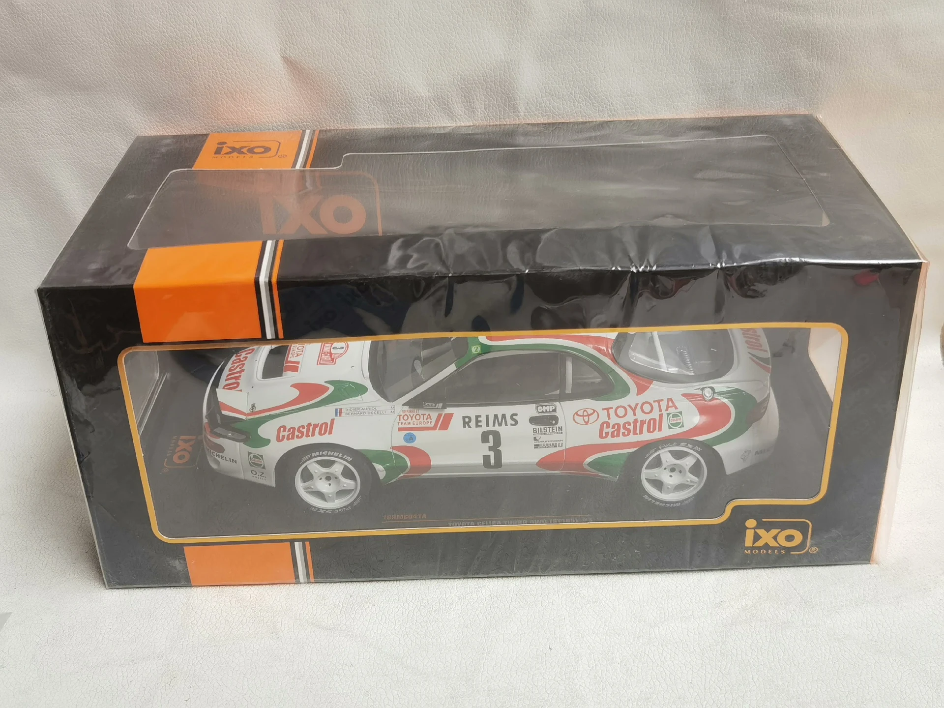

Paint Surface Defects Diecast IXO 1/18 Scale TOYOTA CELICA TURBO 4WD # 3 Rally Car B7C7 Alloy Car Model