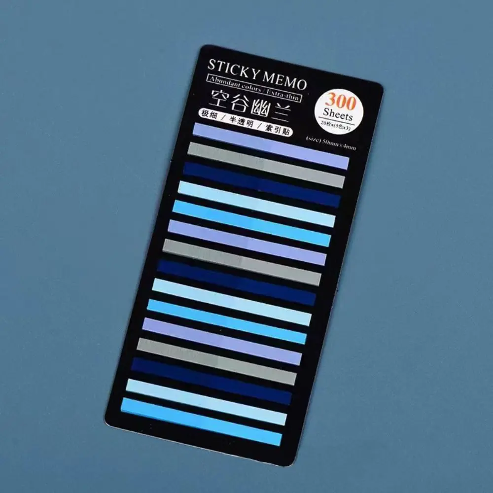 Bookmark 300 Sheets Rainbow Index Memo Pad PET Kawaii Sticky Notepads Stationery Sticker Notes School