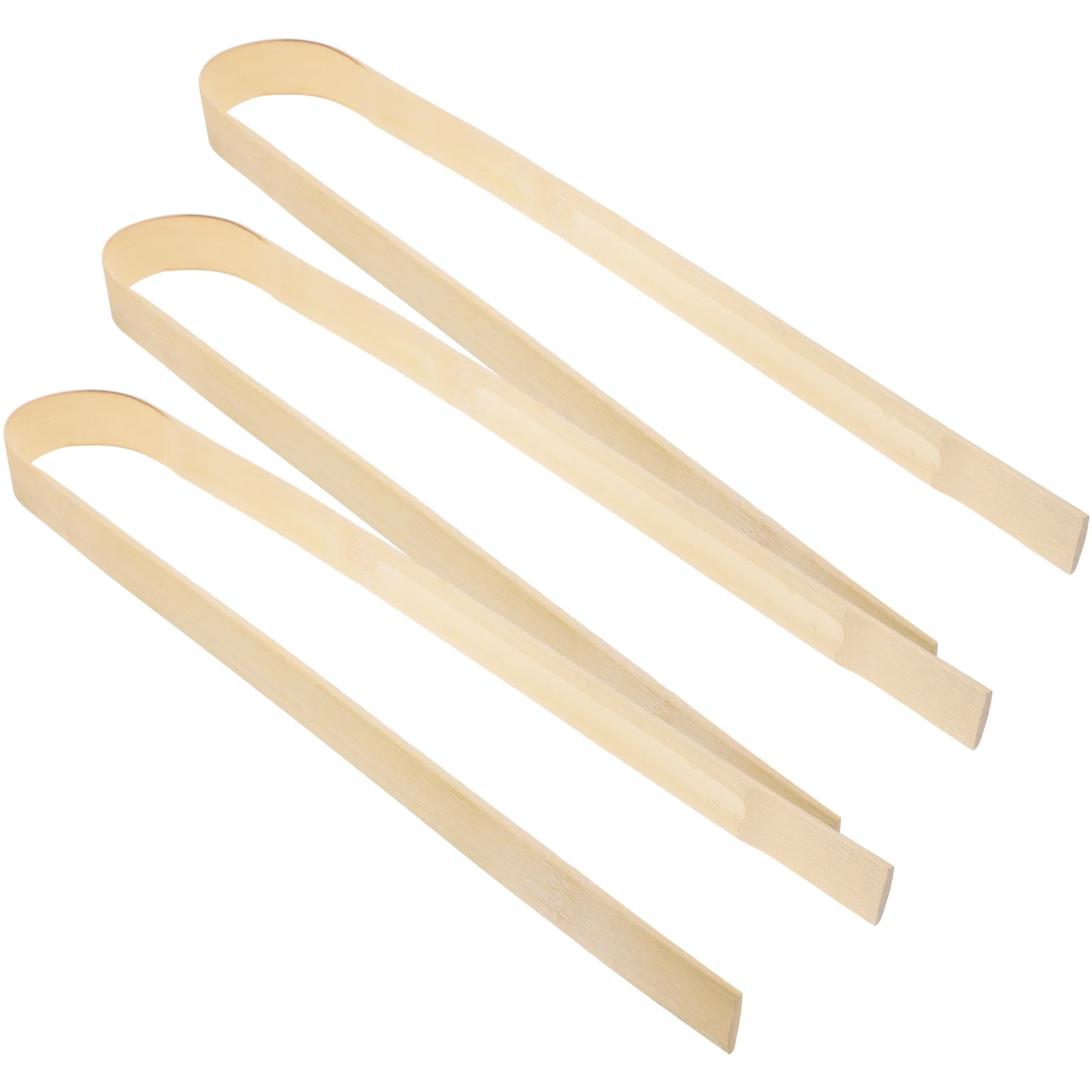 

3Pcs Bamboo Food Tongs Antiscald Multifunction for Kitchen Bbq Air Fryer Toast Grilling Catering Tongs Kitchen
