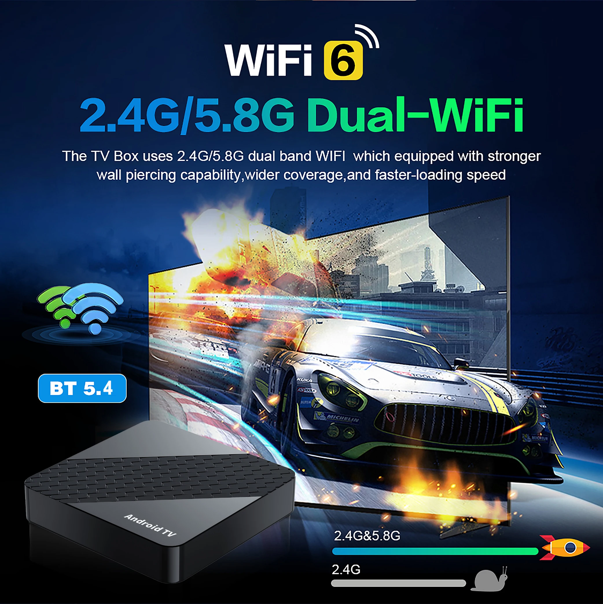 TV Box X10 Android 14 RK3518 Core Cortex A53 يدعم 8K فيديو 8GB128GB Wifi6 Netflix Google Assistant Media Player Set Top Box