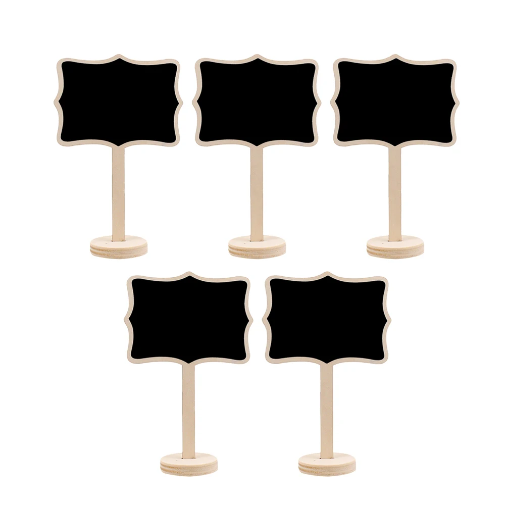 10 Pcs Small Wooden Blackboard Message Mini Home Decor Wedding Party Decoration Label Floral Table Number Chalkboard