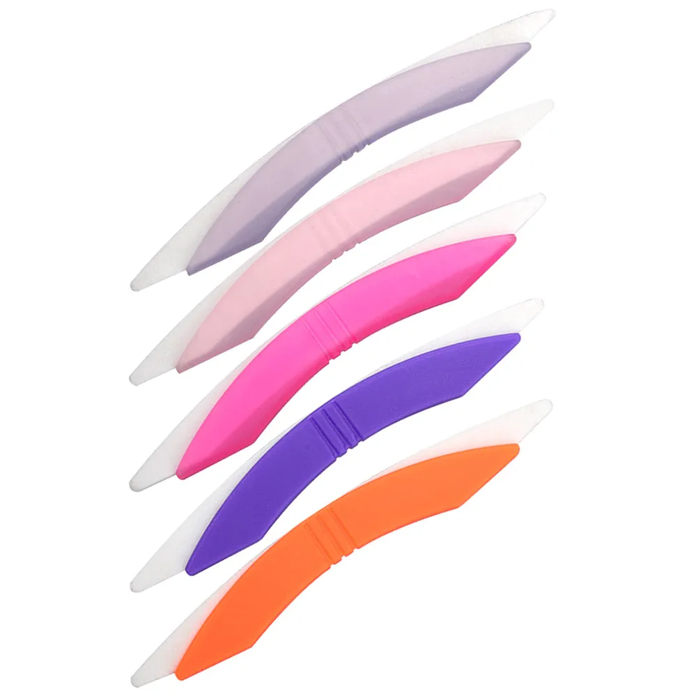 5 Peças de Lixas para Unhas Premium, Ferramenta de Lixa Curvada para Manicure, Bloco de Polimento para Unhas de Mulheres, para Unhas Acrílicas e Naturais