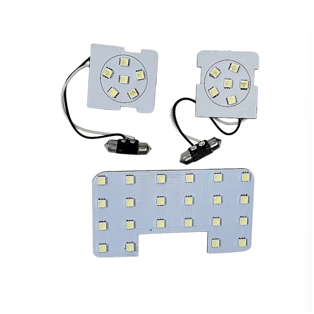 

July King Car Reading Lights compatible with Kia K2 Rio Forte Verna etc, 3 pcs 6000K LED Car Indoor Dome Map Light