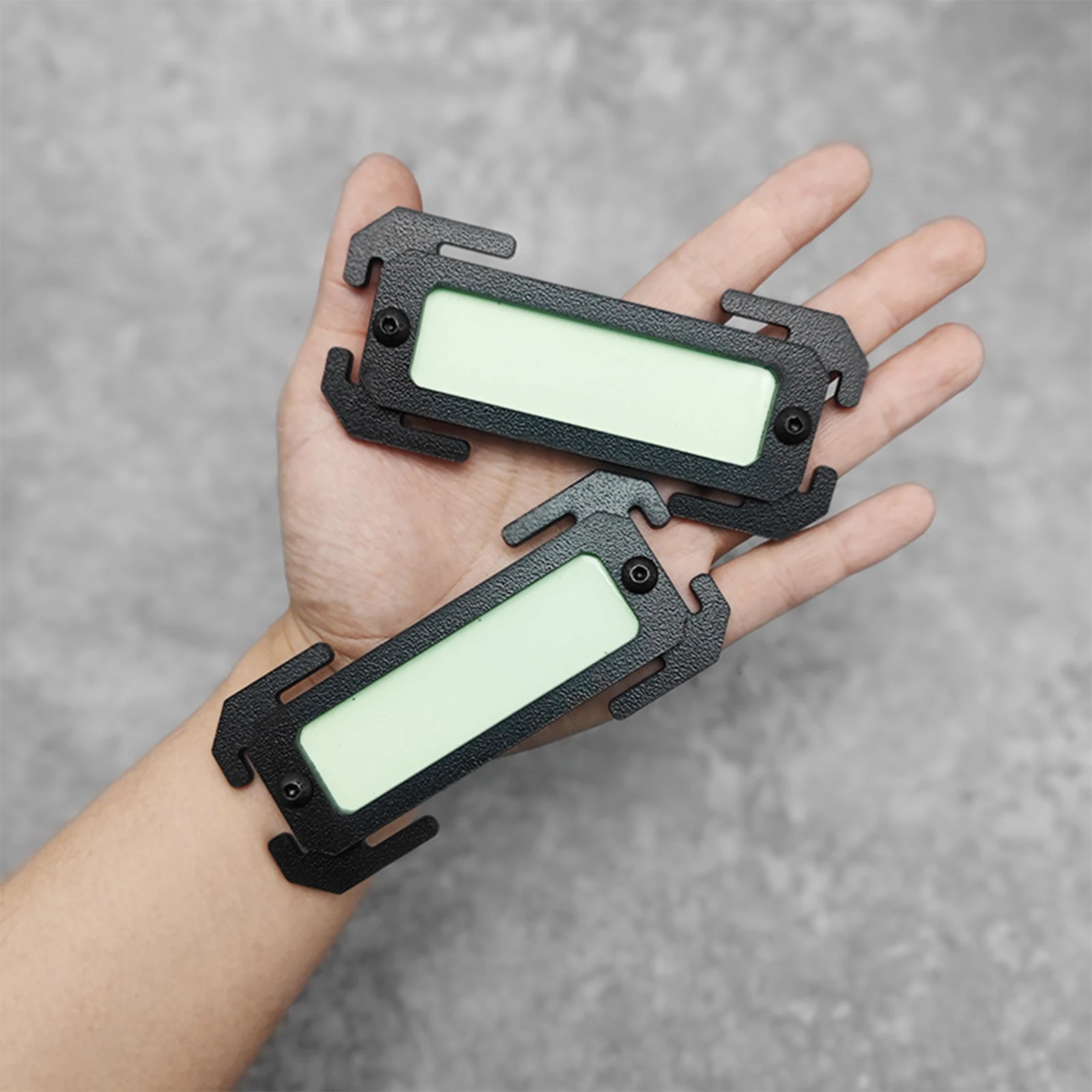 Reflective Strip Glow in the Dark Reflective Patches for Standard Molle Webbing Marking Strips Outdoor Jacket Panels Accessories