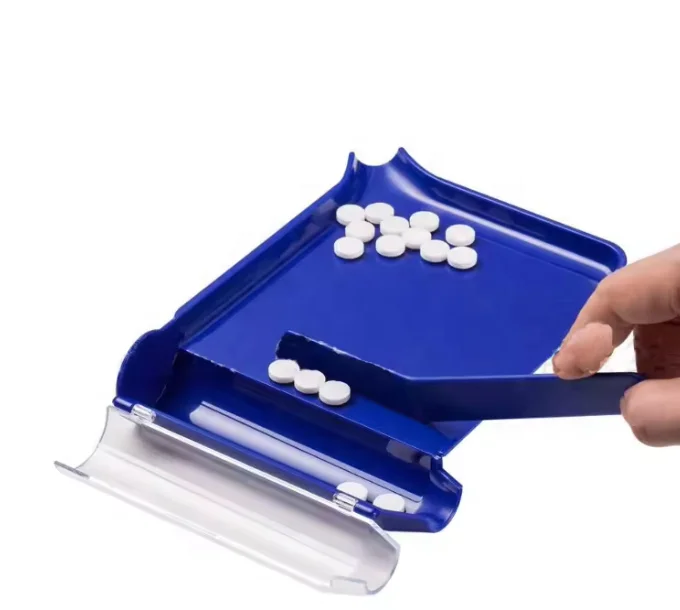 Customized Pharmacy Plastic Medicine Pill Dispenser Medical Pill Counting Tray Set Pill Counting Tray With Spatula