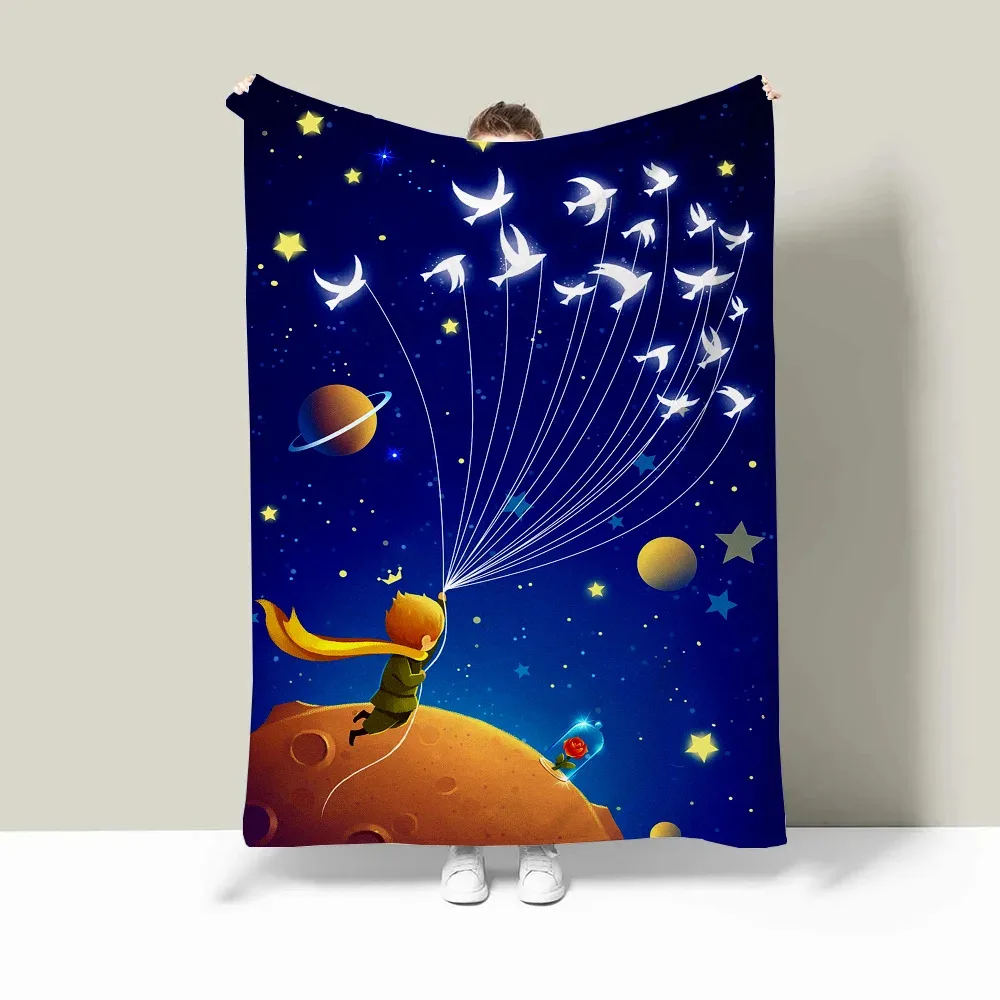 

The Little Prince Blanket Bedroom Livingroom BedSoft Comfortable AirConditioner Office Throw Travel Thin Blanket Birthday Gift