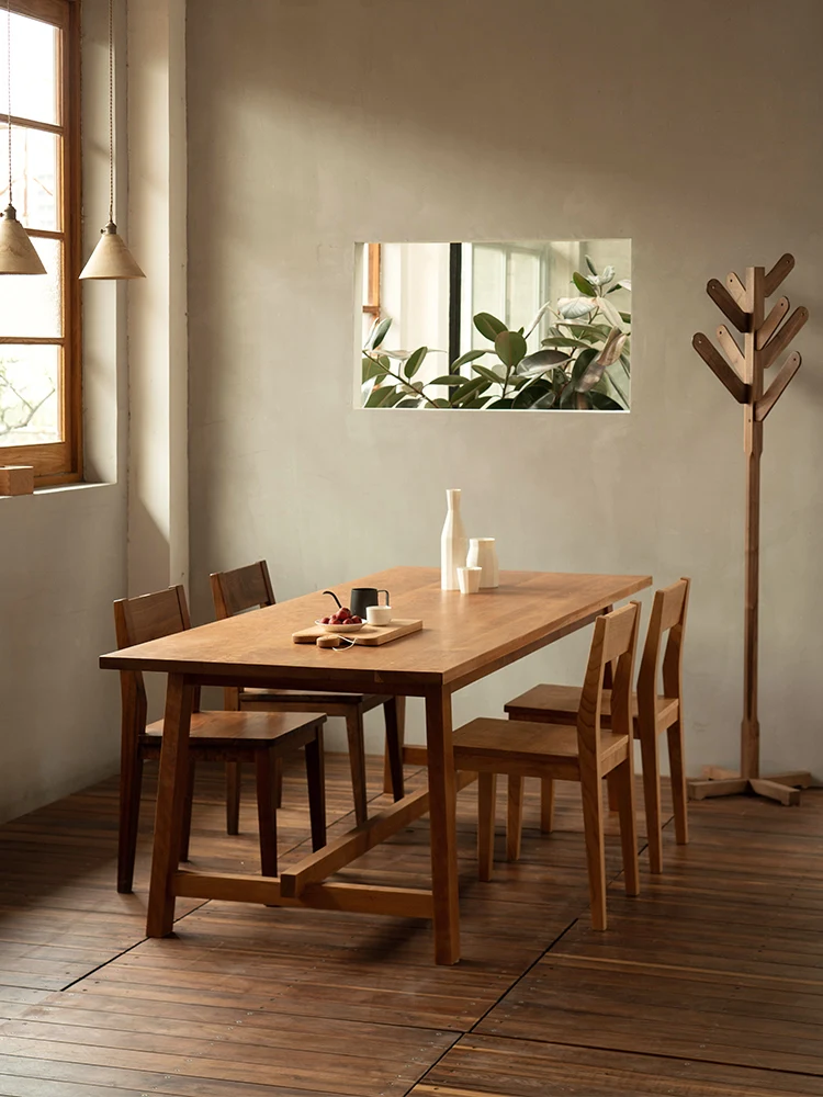 #Dining table Small apartment Dining table Study worktable Computer desk Restaurant conference table