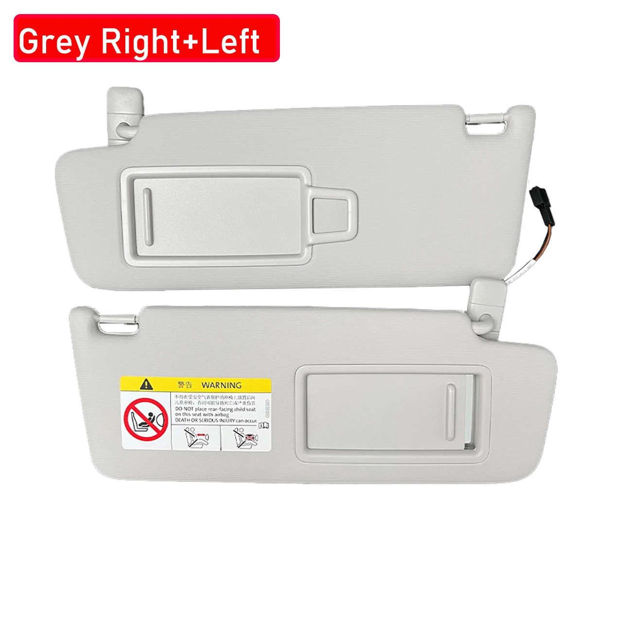 5GG857551 5GG857552 Voor VW Golf 7 MK7 2013-2021 Zwart Grijs Zonneklep Paneel Met Make-Up Spiegel Zonnescherm 5GG 857 551