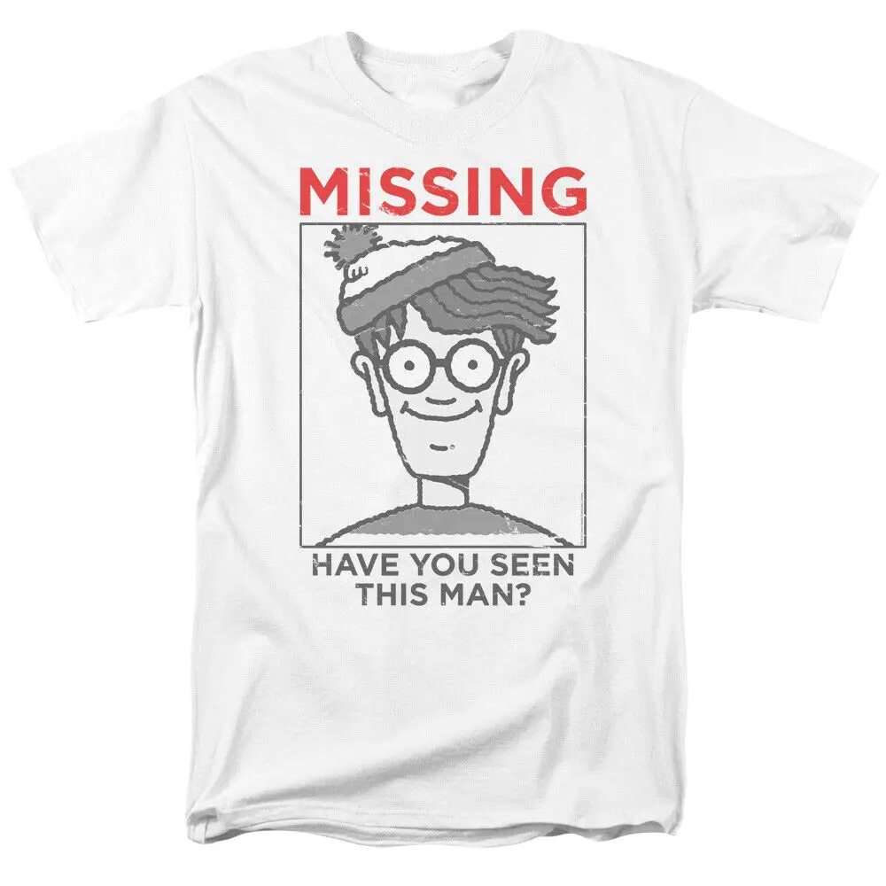 Where'S Waldo Missing Licensed Adult T Shirt