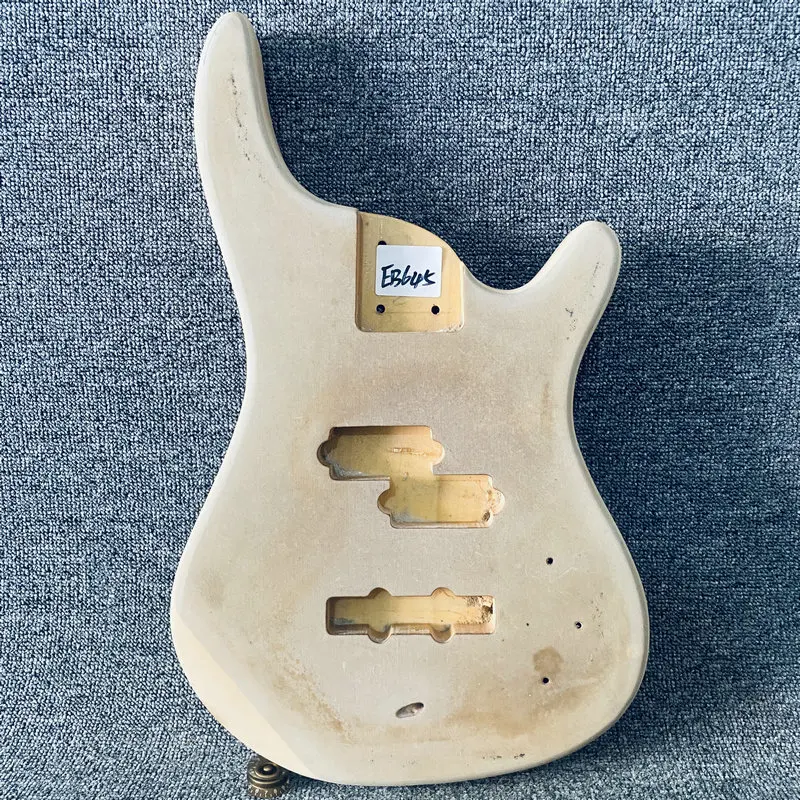 EB645 Electric  Bass Body 4 String Version Unfinished Solid Wood With Plywood for Replace and DIY  PJB Pickups Unfinished