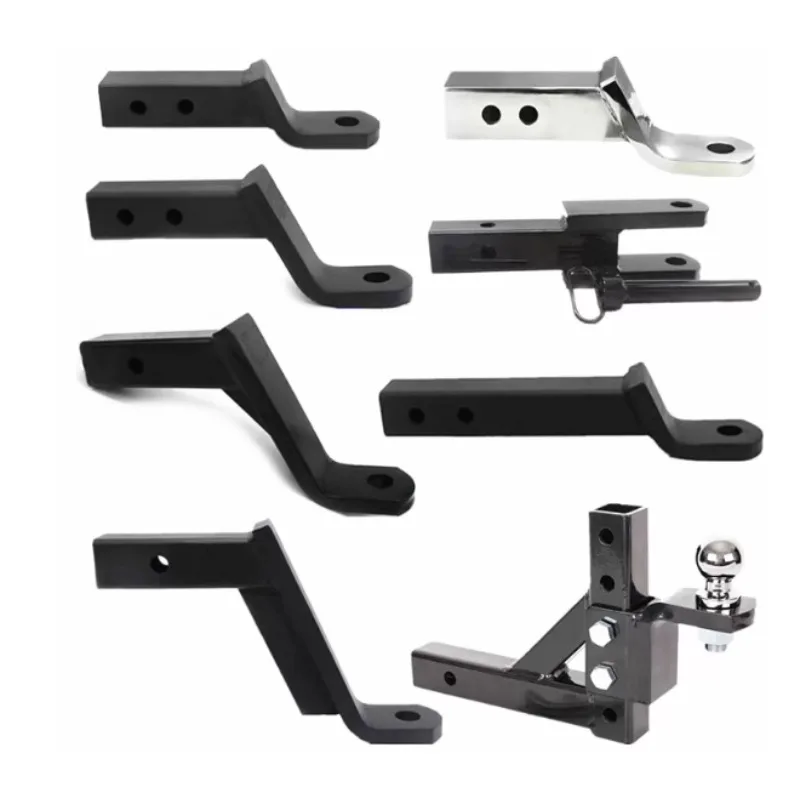 Universal Square Receiver Tow Hitch Arm Rear Modification Towing Ball Connector Replacement Auto Accessory