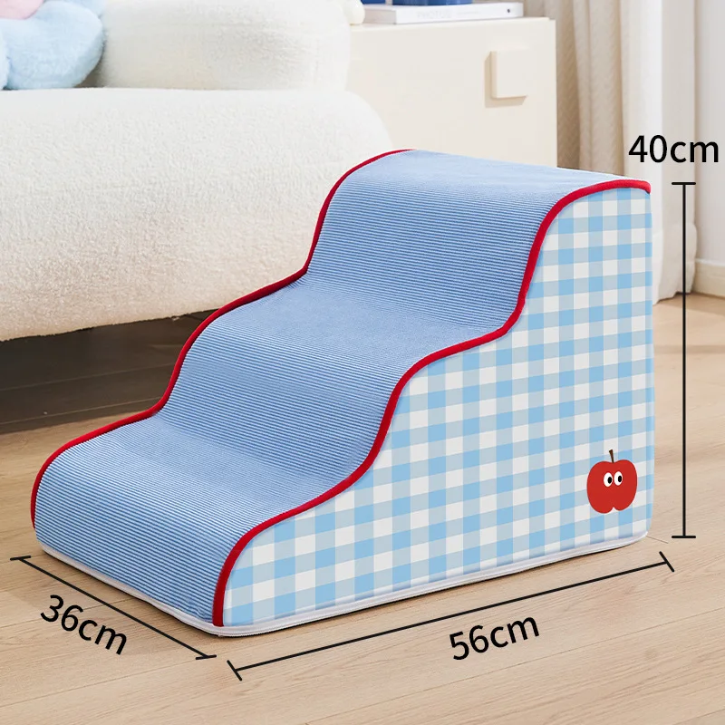 2/3/4layers Pet Ramp Dog Secure Stairs Dog Gate Non-Slip Pet Steps for Older Dogs Pet with Joint Pain Sofa Bed Ladder view 3