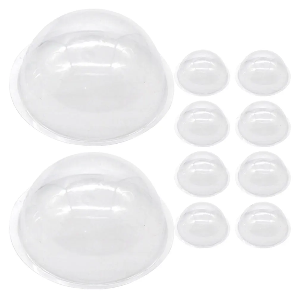 

20pcs Half Sphere Micro Landscape Cover Clear PVC Domes for Crafts Home Decor Mini Garden Displays Candy Containers