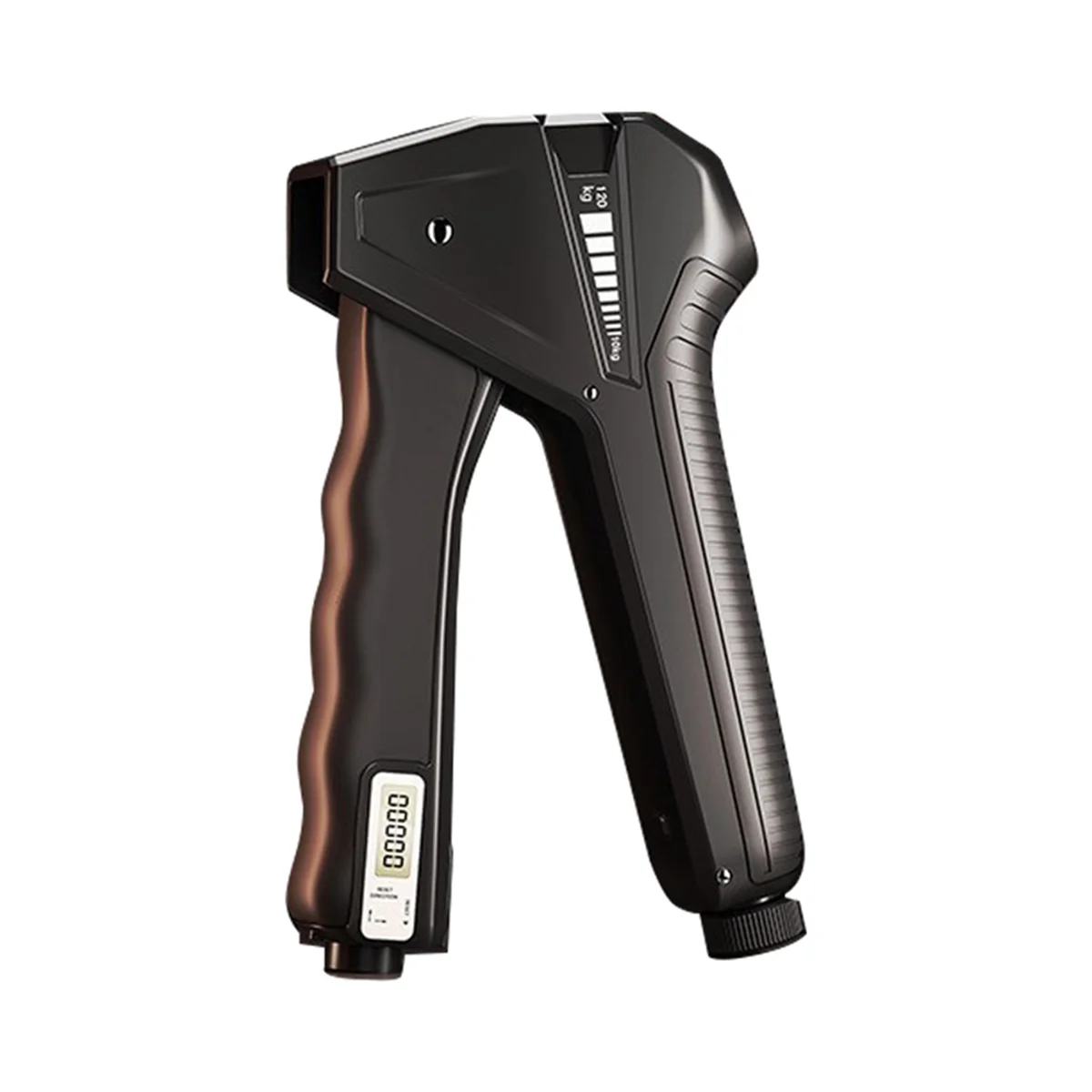 

A77I 10-120Kg Hand Grip Strengthener Resistance Finger Exerciser Smart Counting Hand Gripper for Muscle Build Black