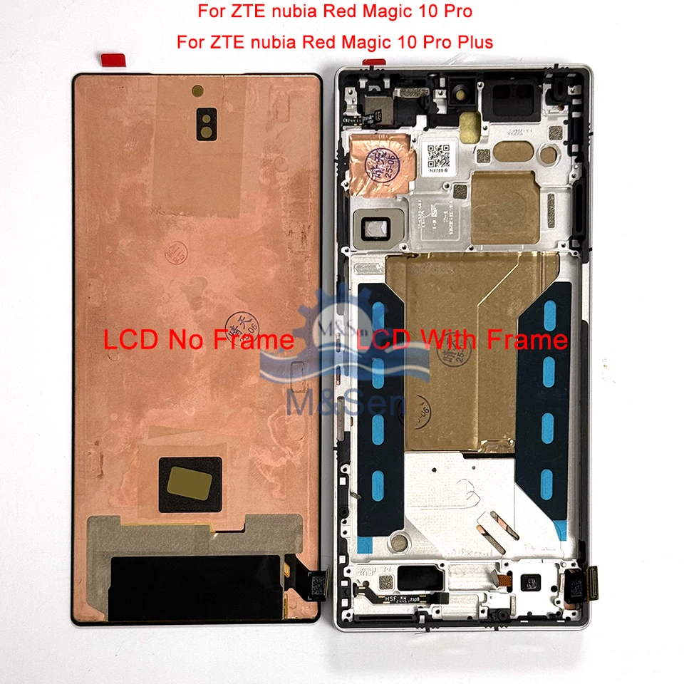 red magic10 Pro 画面割れあり 6.8インチ純正AMOLED ZTE nubia Red Magic 10 Pro/10S Pro+用LCD