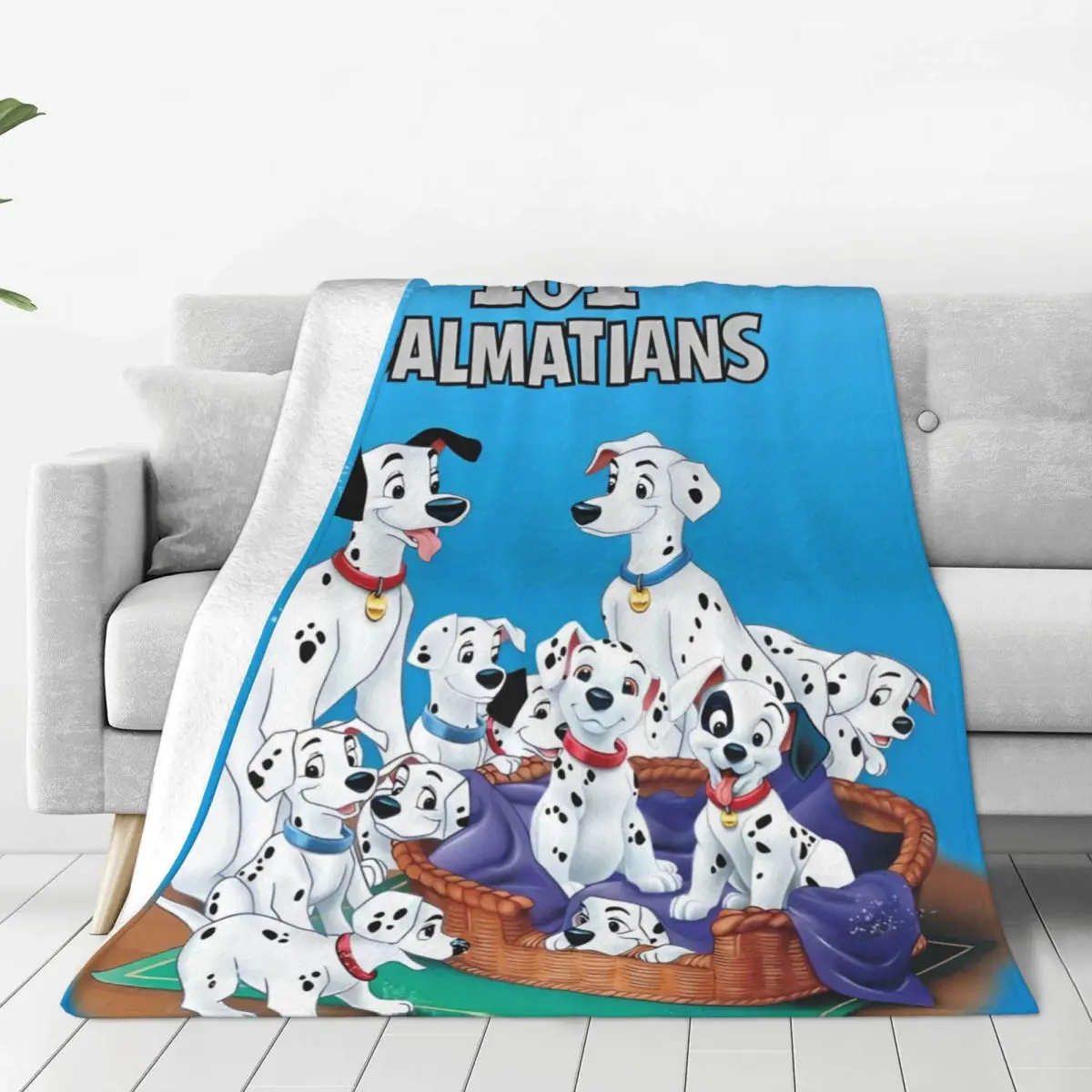 101 Dalmatians Blanket Warm Soft Fluffy Plush Throw Blanket For Living Room Travel Office Flannel Bedspread Bed Cover