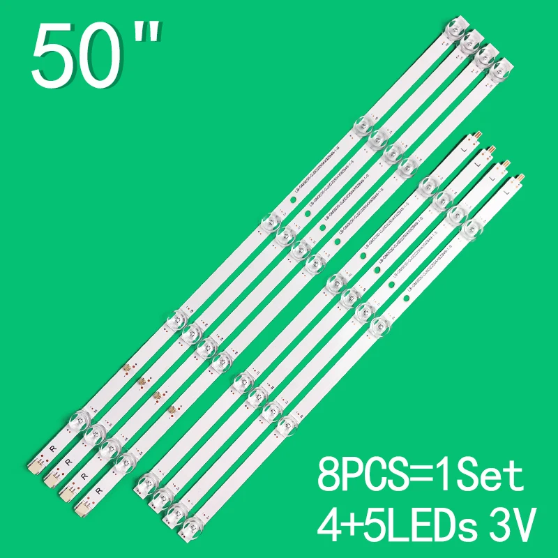 

LED Backlight Strips 9 LED For L50M5-5ARU L50M50-5ARU L50M5-AD LB-GM3030-GJ0D22504X9ZB49-1-S LB-GM3030-GJ0D22504X9ZB49-1-T