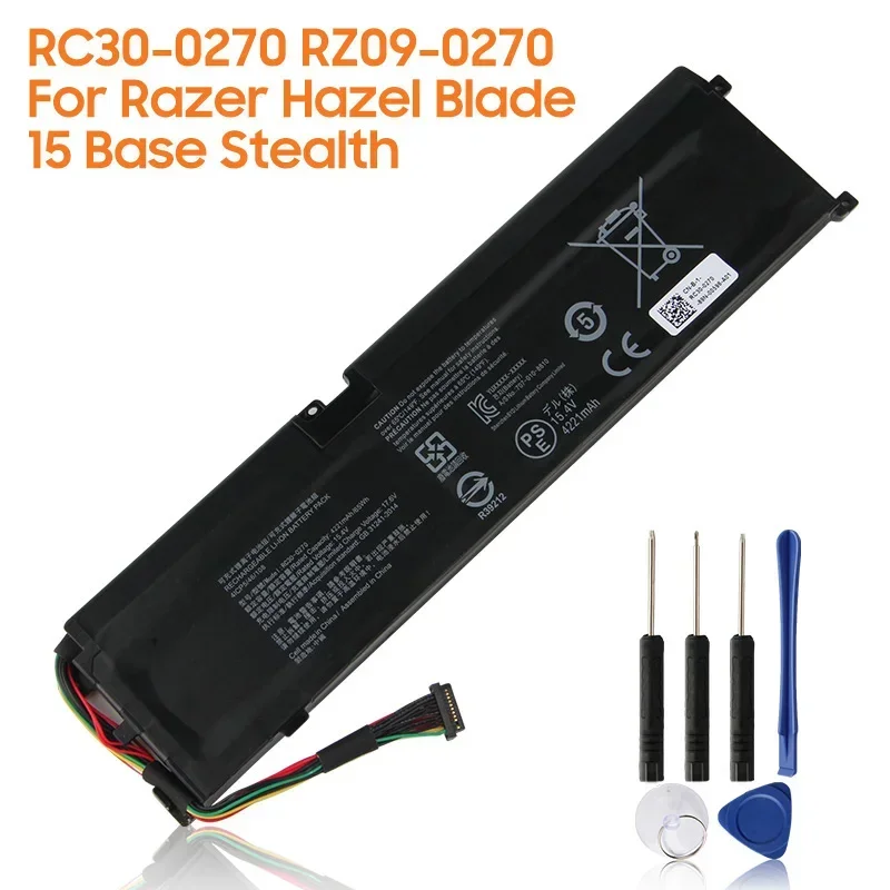 New Replacement Battery RC30-0270 RZ09-0270 For Razer Hazel Blade 15 Base Stealth 2019 Series Rechargeable Batteries 4221mAh