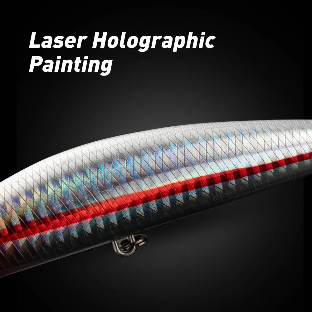 Umpan pancing ikan kecil, umpan pancing ikan kecil tenggelam, 13cm 15cm 40g 60g sistem berat, umpan keras, kait Pesca kuat, umpan pancing Wobbler