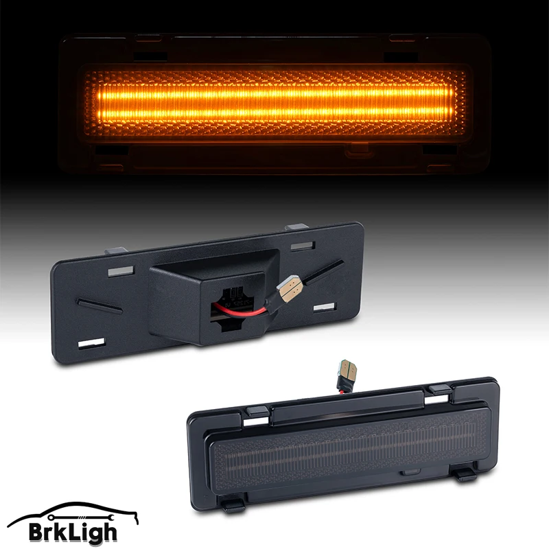 

2x Smoked LED Bumper Side Marker Light For 1982-92 Chevy Camaro Pontiac Firebird