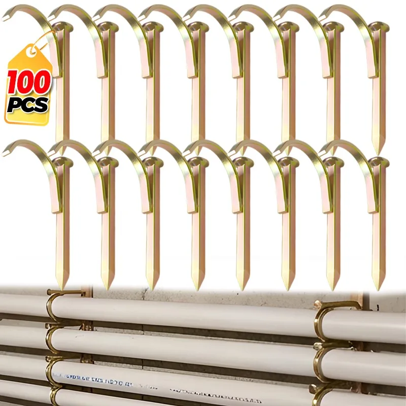 

Heavy Duty Water Pipe Nails Hook Clamp Wall Mounting Plumbing Pipes Fixing Nails Cement Concrete Nail Fasteners Hardware Tools