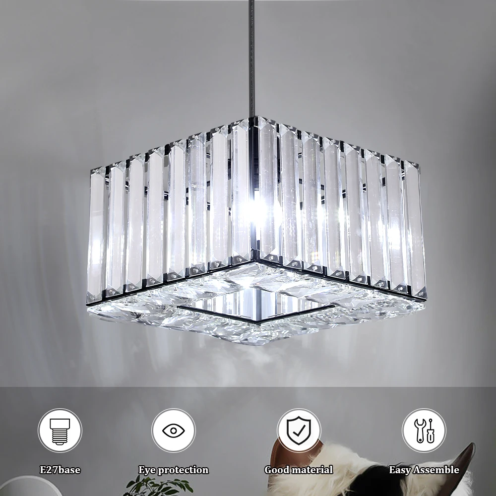 Led Pendant Light Modern Crystal Chandelier Kitchen Island Ceiling Lamp Dining Table Lustre Aisle Home Decor Corridor Fixture