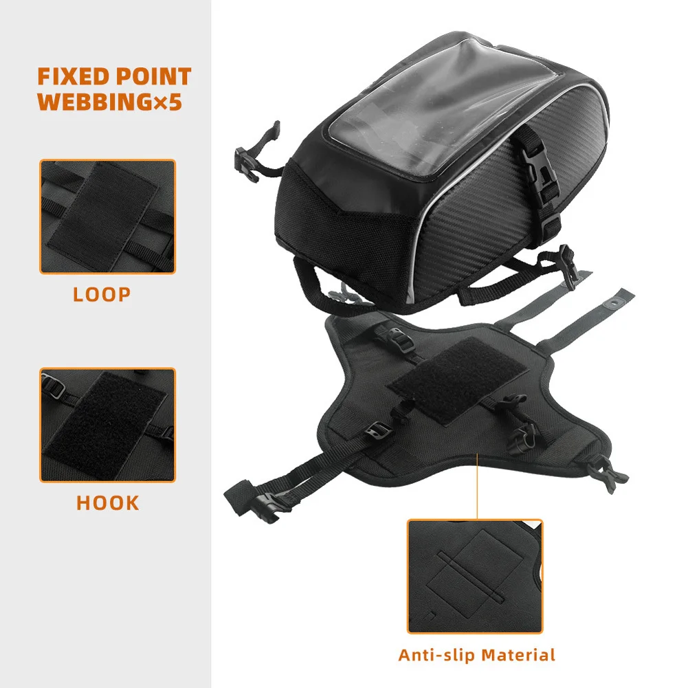 Motorcycle Tank Bag Compatible For Can-Am Ryker 600 900 Models 219400762 Phone Accessory Holder Tank Bag For 4.7 inches-6.7 inch