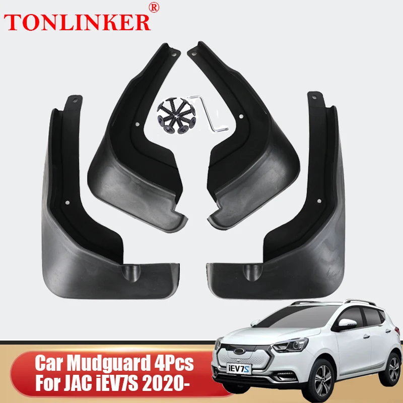 

Electric Car Mudguard For JAC iEV7S 2020- Front Rear Mud Flaps Mudguards Splash Guards Fender Mudflaps 4Pcs Set Accessories