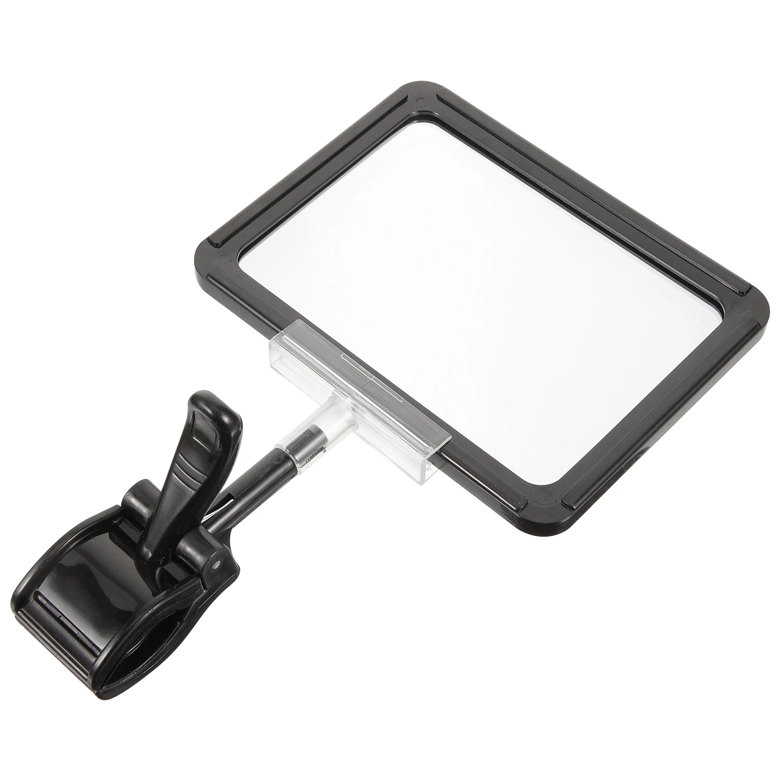 

Price Box Clip Tag Holder A6 Large Adjustable Clamp for Hanging Display in Supermarket Office Plastic Sign HOLDER