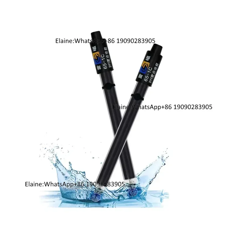 65-1C pH Combination Electrode Glass Shell Probe for Laboratory Water test pH Electrode