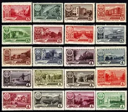 3 zestawy, łącznie 20 sztuk, 1960-62, CCCP, kapitał, prawdziwe oryginalne próbki pocztowe do odbioru