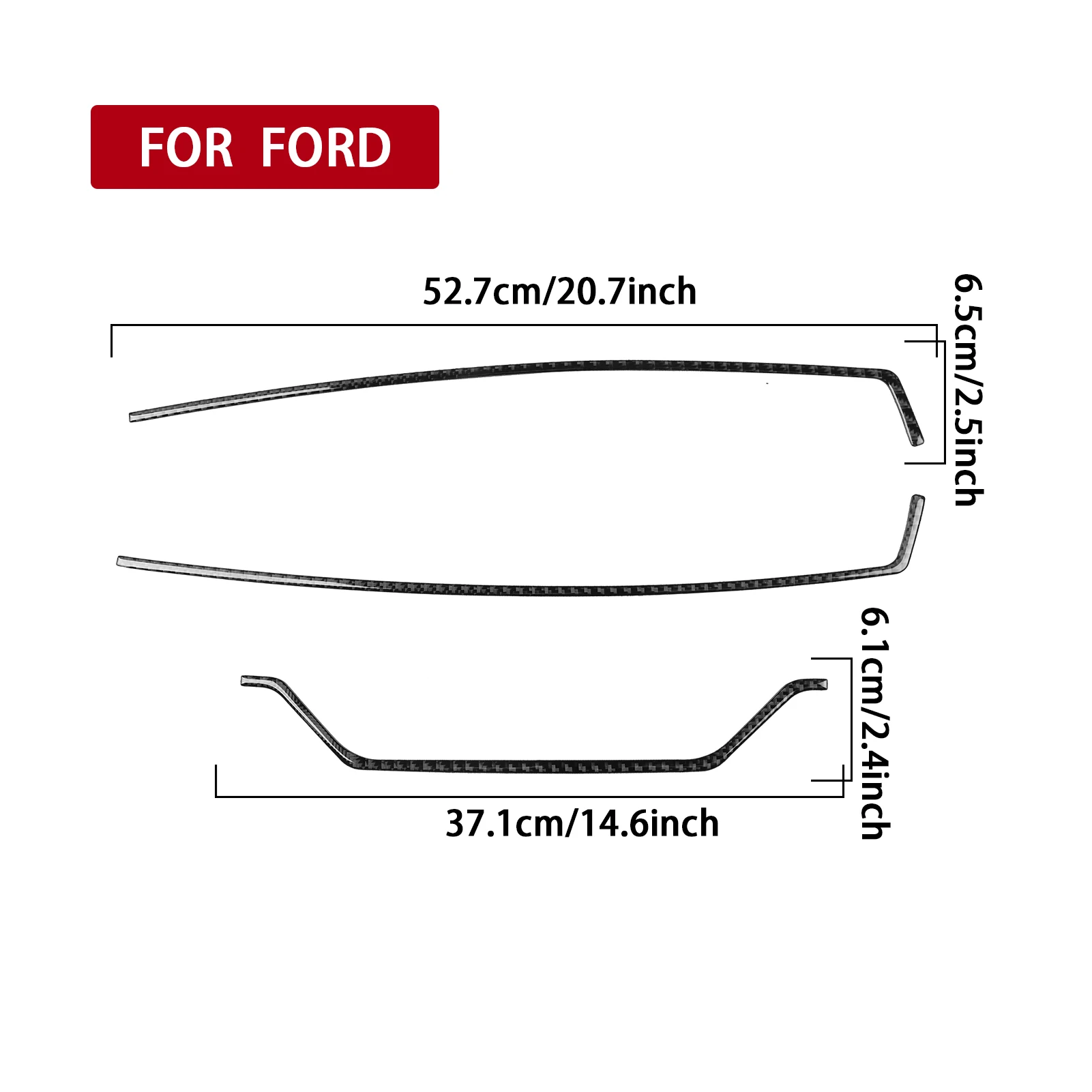 اكسسوارات السيارات ألياف الكربون لوحة القيادة شرائط الزخرفية الغطاء الداخلي الكسوة ملصق تعديل لفورد موستانج 2005 - 2009