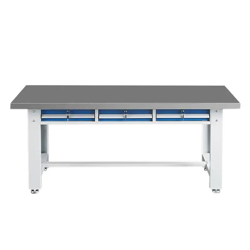 

Stainless steel heavy workbench for factory mold assembly with thickened stainless steel desktop