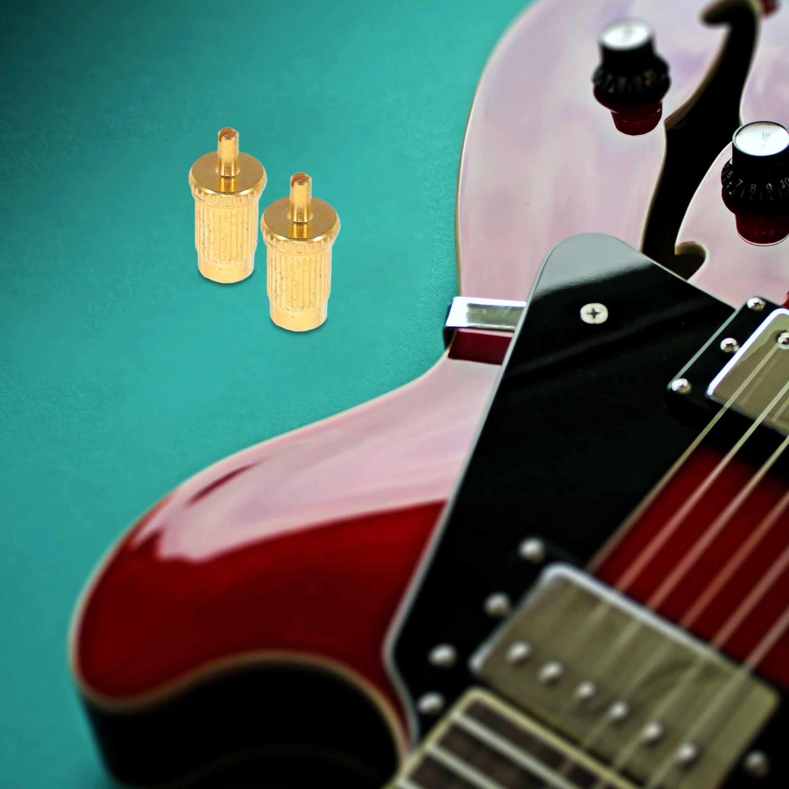 

4 Pcs Electric Guitar Adjustment Screw Bridge Inserts Accessories Kit Saddles Screws for Diy Tremolo