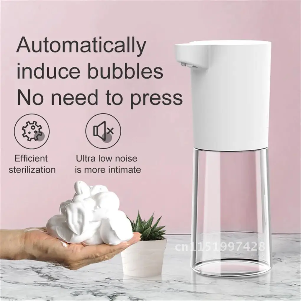 Automatic Foam Dispenser 500ml Induction Bathroom Hands-Free Foaming IR Sensor Touch Container