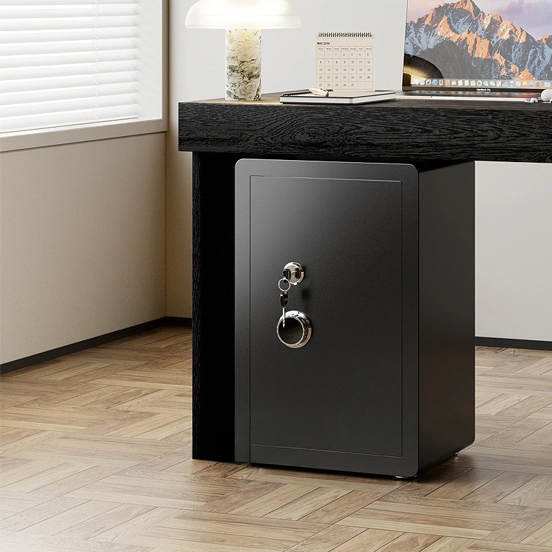 Safe household small single lock mechanical safe key open anti-theft new safe deposit box into the cabinet into the wall