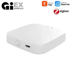 Tuya ZigBee 3.0 Smart Gateway Hub Smart Home Bridge Smart Life APP Wireless Remote Controller Works with Alexa Google Home