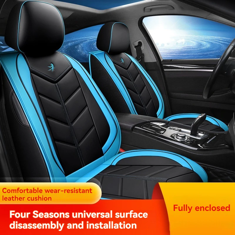 

Five Seater All Season Universal Car Leather Seat Cover For Soueast DX7 DX3 V3 V5 V6 A5 Xiwang LingShuai Accessories Protector