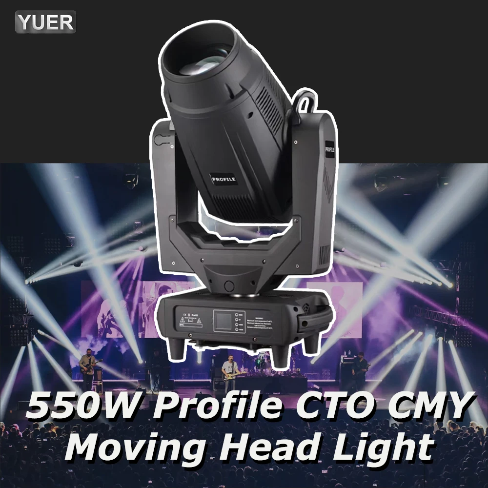 

Professional 550W LED CMY CTO Profile Spot Beam Wash Zoom Moving Head Lighting Effect DMX512 Rotating Prism Dj Disco YUER NEW