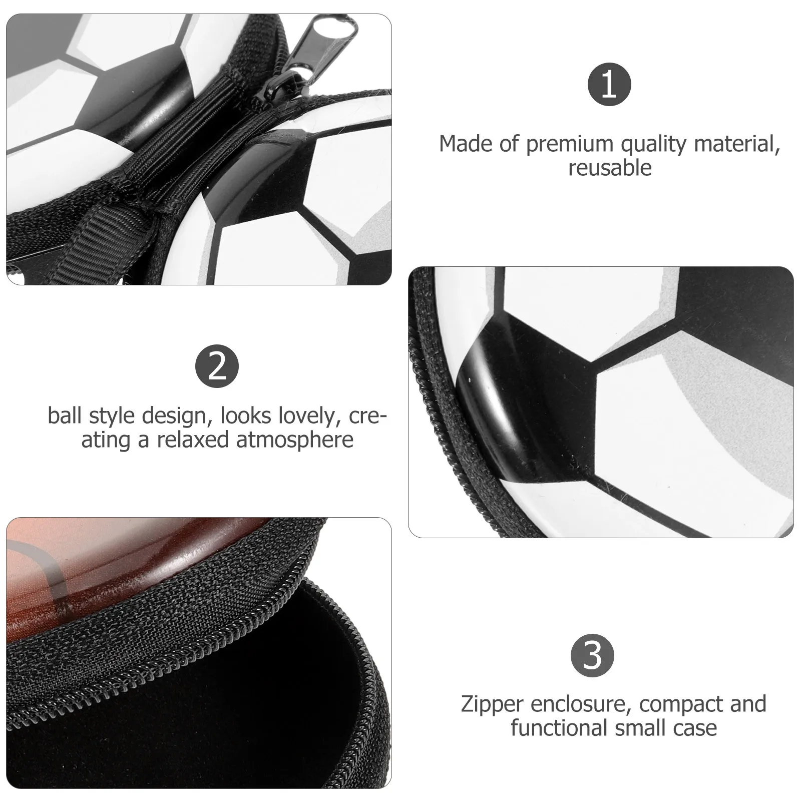 

4pcs Coin Purse Ball Style Zipper Storage Small Wallet For Portable Lightweight Candy Gift Bag Change Purse