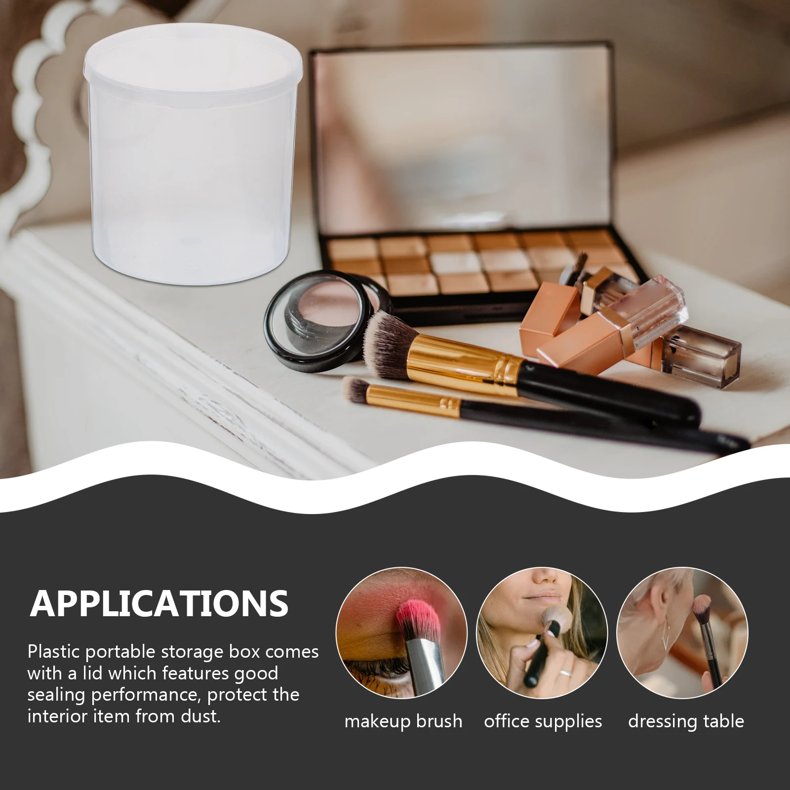 12 шт., прозрачная пластиковая коробка, прозрачная коробка для хранения, пылезащитное уплотнение, портативный небольшой органайзер для тампонов, хлопковые зубочистки, бытовые