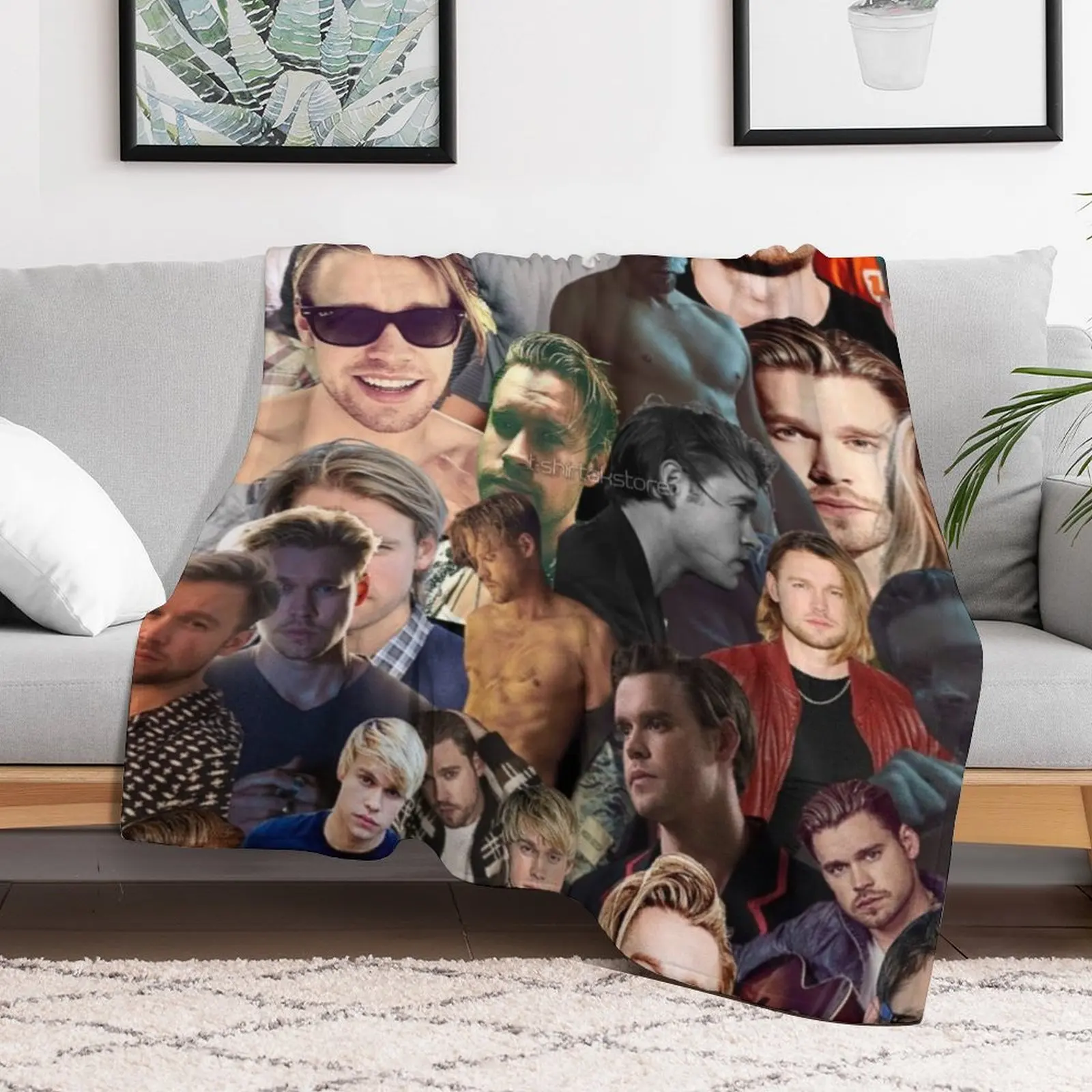 chord overstreet photo collage Throw Blanket