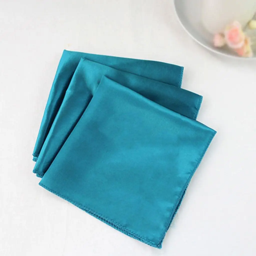 

10x Mens Square Handkerchiefs Face Hankie Towel Wedding Party Hanky 30x30cm