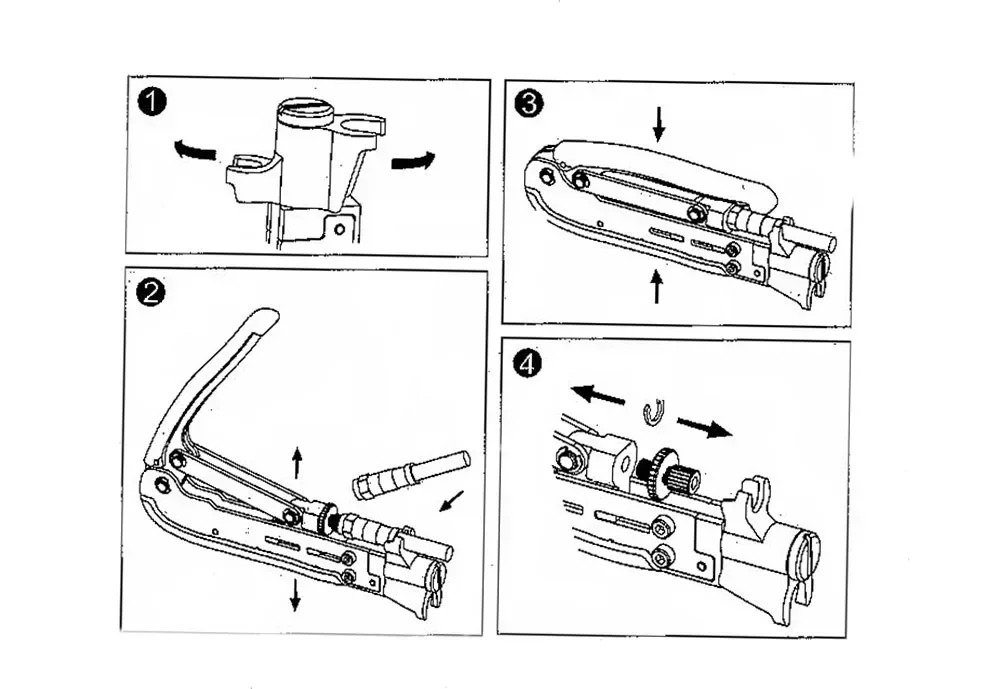 Robust Coaxial Cable Crimper for F Connector RG6 RG11 RG59 Adjustable Compression Tool for Home Theater And CCTV Installation