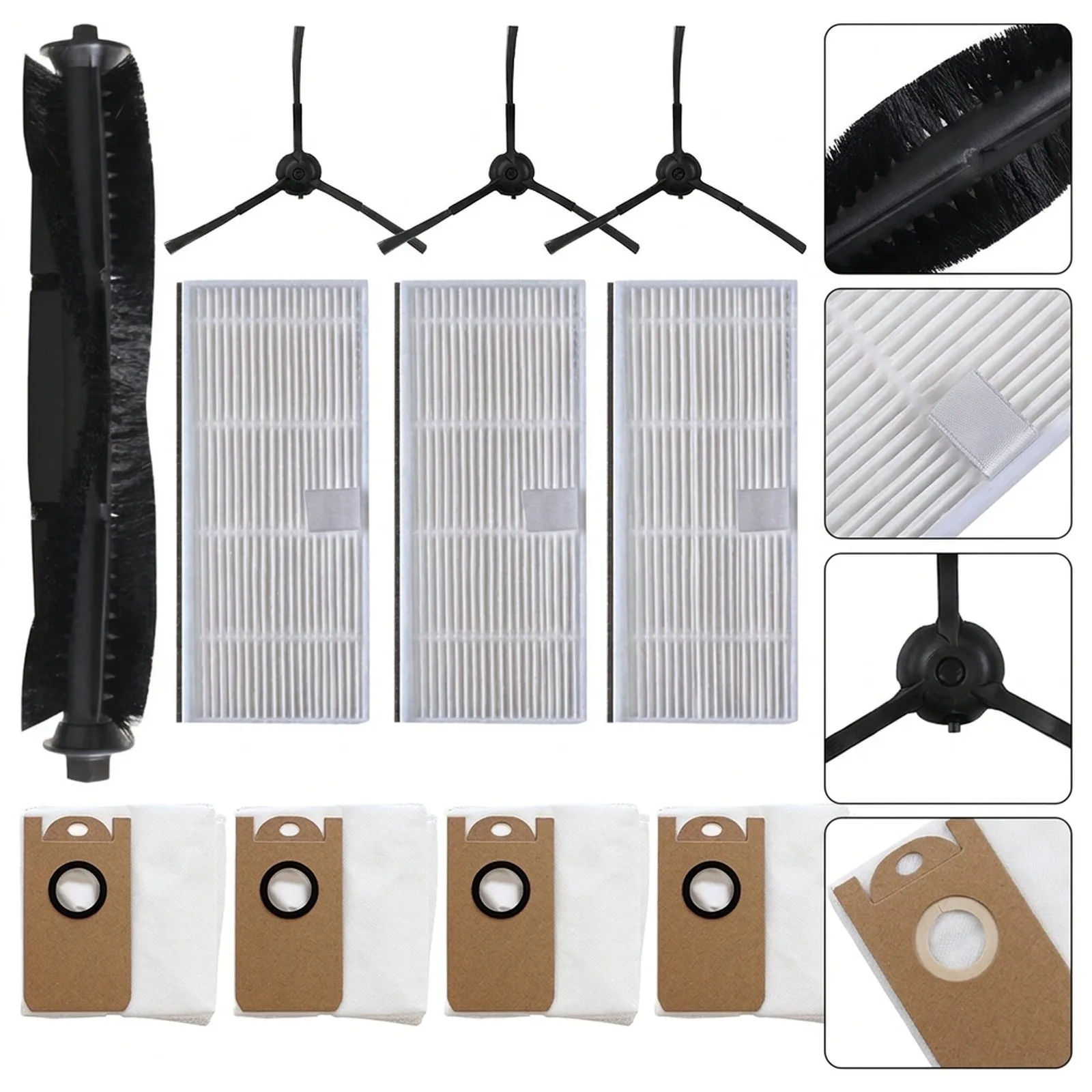 Accessories Cleaning Household Supplies Side Brush Mian Brush Dust Bags Self Empty IHRV6-BLK Main Brush Filter